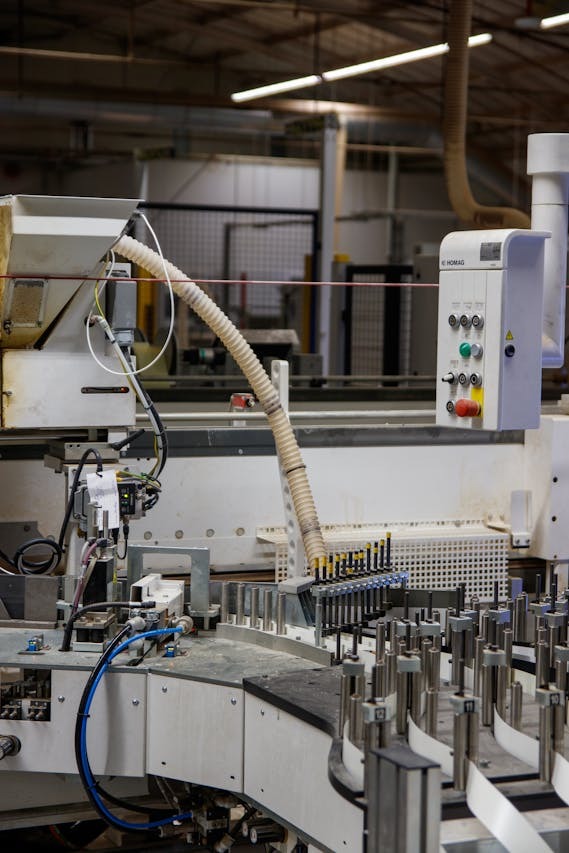 Участок бумажного производства с панелью управления